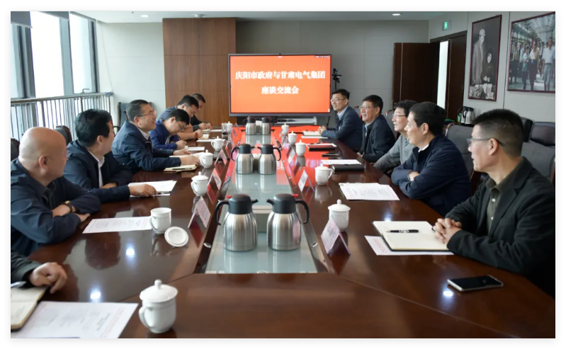 甘肃ng电子游戏与庆阳市政府开展座谈交流